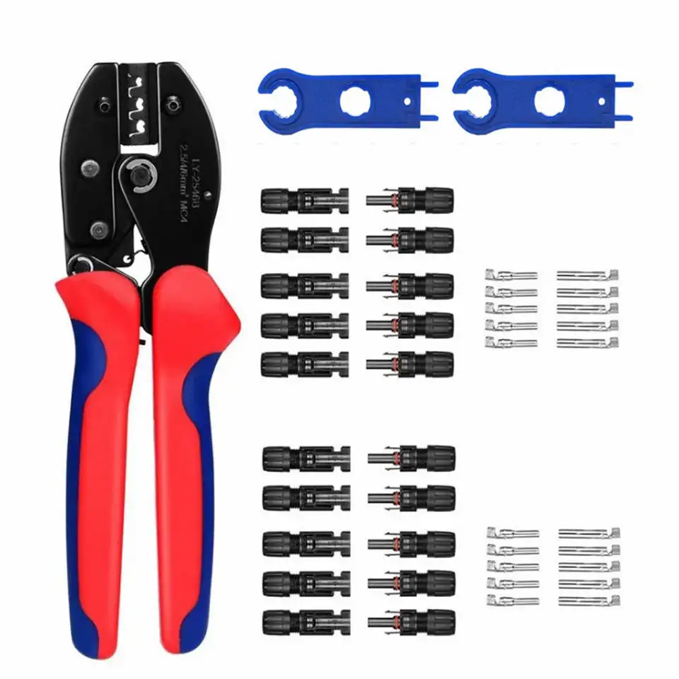 광전지 압착 플라이어 전기 도구 세트 2.5 4 6 mm2 LY-2546B 태양 전지 패널 압착 도구 키트