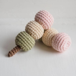 2024 สินค้าใหม่มาใหม่ Amigurumi ที่กําหนดเองถัก Handmade โครเชต์อมยิ้มตกแต่งเค้ก - Product Image 5