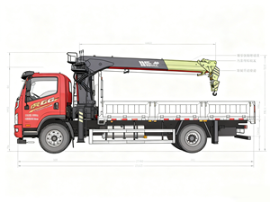 Camión con Grúa: Grúa Montada en Camión para Recibir Mercancías con Facilidad, Componentes Hidráulicos de Alta Eficiencia - Product Image 3
