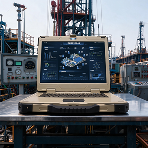 Nouvel ordinateur portable industriel robuste de 15,6 pouces, I7 11390H 1050Ti 4G IP65, résistant à la poussière et à l'eau, station de travail professionnelle en plein air, OEM - Product Image 4