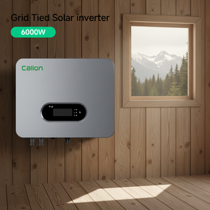 Calion IP66 6KW Hybrid Solar 48V 220V Pure Sine Wave DC/AC On-<b>Grid</b> MPPT Controller Single Phase 5-10 Year - Product Image 1