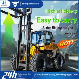 Camión de Carga Hidráulico Multifuncional 3 en 1 con Motor de Combustión Interna y Tracción en las Cuatro Ruedas, Elevación, Apilamiento y Manejo de Carga Pesada - Product Image 1