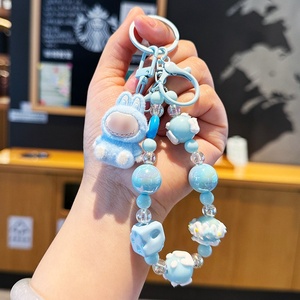 Cadena para Teléfono Móvil con Cuentas de Muñeca de Dibujos Animados Creativa, Colgante de Plástico para Llavero, para Bolsos de Mujer y Llaves de Coche de Pareja, Regalos Colgantes - Product Image 3