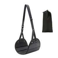 Hamac de repose-pieds réglable avec bande, essentiels de voyage pour avion et bureau, repose-jambes rembourré en mousse pour longs trajets aériens