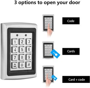 เครื่องอ่านบัตรควบคุมการเข้าออกแบบสแตนด์อโลน Goldbridge 1000 ยูสเซอร์ พร้อมแป้นพิมพ์โลหะในตัว รองรับบัตร ID 125khz - Product Image 2