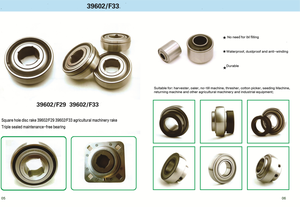 Roulement à billes à alésage carré en acier chromé de précision P6 lubrifié à l'huile 39602/F29 pour l'agriculture 29,3x85x30 mm - Product Image 3