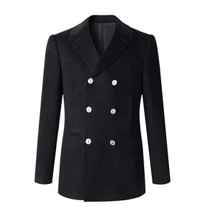 Costume fait sur mesure élégant avec <span class=keywords><strong>Blazer</strong></span> pour hommes d'affaires, fait à la main, costume à <span class=keywords><strong>carreaux</strong></span> noir et Slim, costume pour hommes d'affaires - Product Image 1