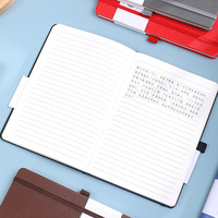Carnet A5 avec élastique et porte-stylo, journal étudiant, bloc-notes de bureau pour cadeaux d'entreprise
