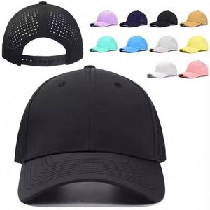 Wholesale Blank 6-Panel Trucker Hat With Hole Perforated <b>Mesh</b> 10 Colors Stocks Available Unisex Sports Golf Cap Gorras - Product Image 1