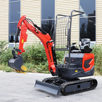 Excavator Mini Crawler Kompak China 1.8 Ton 3.5 Ton Bersertifikasi CE EPA Mesin Hidrolik untuk Pekerjaan Pertanian dan Pekerjaan Tanah