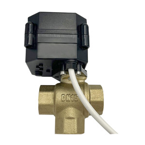 Flomarvel automatique <span class=keywords><strong>mini</strong></span> électrique dc 12v 24 vanne à boisseau sphérique 3 voies avec actionneur moteur pour le contrôle de vidange de déviateur de mélange de débit d'eau - Product Image 5