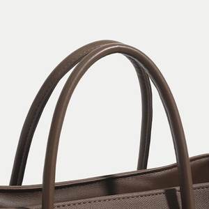 2025新款时尚外贸手提包大容量复古休闲单肩包皮革涤纶<span class=keywords><strong>PU</strong></span>手提袋 - Product Image 5