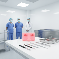 Cabeza de Modelo de Silicona para Práctica Oftalmológica, Entrenamiento de Habilidades y Simulación de Operaciones