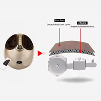 Masseur électrique pour les pieds avec 5 modes de massage, chaleur et vibration, certifié CE ROHS FCC