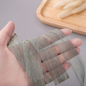 Nastro in Organza Plissettato a Doppia Faccia da 1 Pollice in Colori Solidi per Accessori per Capelli Fatti a Mano - Product Image 5