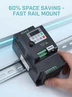 Variateur de fréquence Taili S20 haute puissance 0,75 kW 220 V VFD monophasé/triphasé, homologué CE, IP20, pour petit moteur de broche CNC, étanche