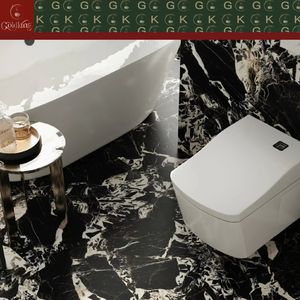 Dalles <span class=keywords><strong>de</strong></span> marbre noir Nero Marquina GOLDKING pour revêtement mural et sol <span class=keywords><strong>de</strong></span> salle <span class=keywords><strong>de</strong></span> bain, polies, grand format, découpe sur mesure, taille jumbo - Product Image 3