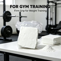 Craie de gym douce pour grimpeurs, 300g, en sacs de poudre longue durée et morceaux blancs, pour les itinéraires de bouldering, ASMR, Ready Club Walls