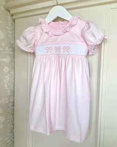 Senza tariffe m. M. Personalizzare i fiocchi di Coquette vestito <span class=keywords><strong>da</strong></span> bambine carine vestito <span class=keywords><strong>da</strong></span> bambino Smocked abito carino con volant sorella all'ingrosso vestiti per bambini - Product Image 3