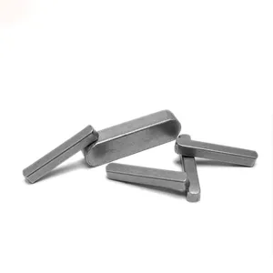 DIN6885 Carbon Steel Parallel Keys Stainless Steel SS A2-70 A2-80 Type C Flat Shaft Half Round Parallel Key Pin DIN6885