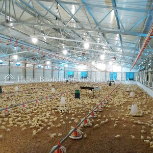 Prefab โครงสร้างเหล็กเชื่อมฟาร์มสัตว์ปีกการก่อสร้าง Shed House สำหรับ<span class=keywords><strong>ชั้น</strong></span>และไก่นก - Product Image 3