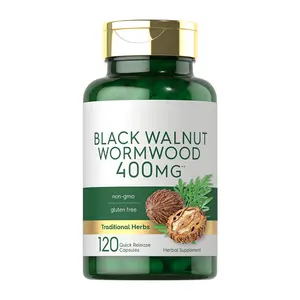 Hàng Mới Về OEM Bán Chạy Black Walnut Wormwood 120 Viên Nang Thảo Dược Bổ Sung Phức Tạp Và Không Biến Đổi Gen & Không Chứa Gluten