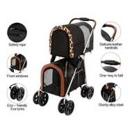 Offre Spéciale Poussette Pliable Colorée Personnalisable Double Couche avec Chariot Transporteur Séparable