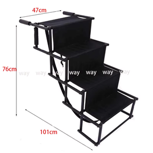Portable chien voiture <span class=keywords><strong>escalier</strong></span> léger pliant échelle pour animaux de compagnie <span class=keywords><strong>rampe</strong></span> pour camions SUVs lits hauts intérieur et extérieur utilisation véhicule outil - Product Image 2