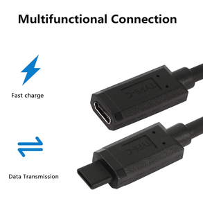 0.3m <span class=keywords><strong>USB</strong></span> Loại C nữ để nam đầy đủ-nhựa cắm kiểm tra cáp hỗ trợ 10GBbps tỷ lệ - Product Image 2