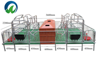 Équipement d'élevage porcin : Cages pour truies, caisses de mise bas, caisses d'élevage/d'allaitement avec mangeoires pour l'élevage de porcs