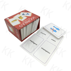 Haute qualité 300g Corepaper mat vernissage enfants jouets d'apprentissage éducatifs cartes Flash cognitives usine en gros personnalisable - Product Image 4