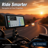 Bestsonic Pantalla Táctil Inalámbrica Portátil de 6.25 Pulgadas para Motocicleta con CarPlay OEM, Alternativa Segura al Teléfono para Cualquier Motociclista