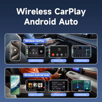 CarPlay Ai Box, CarPlay Android Auto, Conexión por Cable a Inalámbrica, Android Qualcomm Octa-core 2G+16G, Conectar y Usar