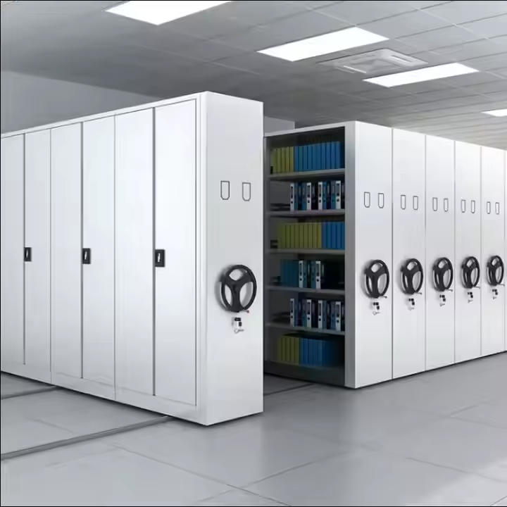 Горячая распродажа, стеллажи для мобильных стеллажей, ручная Стеллаж с плотным каркасом, современный дизайн, компактная библиотечная мебель для передвижных стеллажей