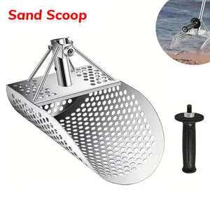 Pelle de plage en acier inoxydable pour la détection de métaux et la recherche de trésors, outil hexagonal - Product Image 2