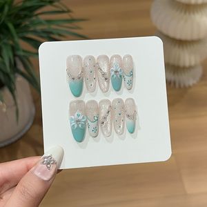 Pegatinas de <span class=keywords><strong>Uñas</strong></span> con Cuentas de Vidrio, Efecto Ojo de Gato, Degradado Rosa Nude, que Realzan la Piel Clara - Product Image 5