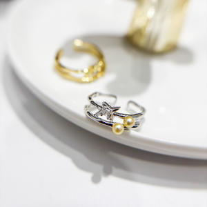 Accesorios 10777DIY, Anillo de Plata S925 con Base Vacía para Cuentas Redondas de 7-9 mm, Soporte para Joyería de Oro/Plata, Anillos de Cristal - Product Image 2