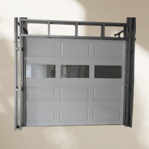 Porte <span class=keywords><strong>de</strong></span> <span class=keywords><strong>garage</strong></span> sectionnelle en aluminium à rupture <span class=keywords><strong>de</strong></span> pont thermique avec verre trempé pleine vue sur mesure, porte <span class=keywords><strong>de</strong></span> <span class=keywords><strong>garage</strong></span> extérieure à bascule sur mesure pour villa - Product Image 5
