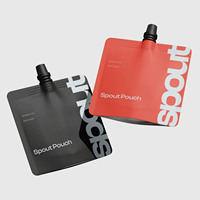Pochette de voyage rechargeable avec bec verseur indépendant pour logo personnalisé, 30ml, 60ml, 100ml, pour emballage de lotion, crème pour les yeux, crème pour le visage, shampoing