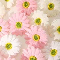 Qibai 50pc Sabun Bunga Heliopsis Buatan Gaya Minimalis Modern Dekorasi Rumah Pernikahan Grosir Sabun African Daisy