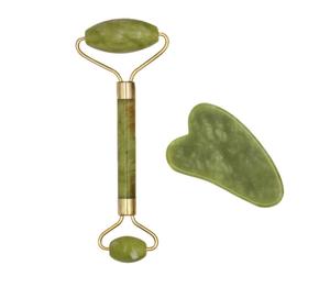 Jade Roller Face Slimming Massager Face Lifting Natural Jade Stone Facial Massage Roller Skin Care Beauty Set Box