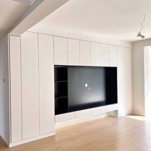 Muebles de Sala de Estar de Lujo con Estilo Nórdico, Mueble de TV Empotrado en la Pared, Personalización Completa para el Hogar - Product Image 2