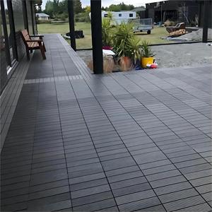 Buena calidad de salida de fábrica PE enclavamiento Snap Click resistencia al moho Veranda piso DIY WPC <span class=keywords><strong>azulejos</strong></span> de cubierta - Product Image 4