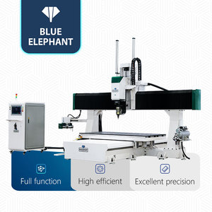 Máquina CNC de 5 Ejes Blue Elephant con Cambiador Automático de Herramientas para la Creación de Modelos 3D de Espuma y Madera - Product Image 1