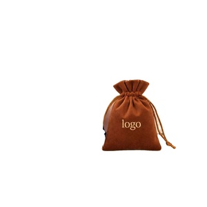 Bolsa de Terciopelo Personalizada con Logotipo, Impresa en Serigrafía, con Cordón, para Joyería, Reciclable, para Regalos y Manualidades, Embalaje Premium - Product Image 1