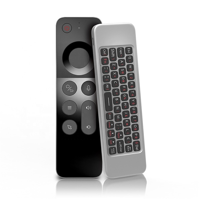 Ihomemix OEM Factories Custom Voice Remote Control W3 2.4G Wireless Mini Keyboards IR Learning Air Mouse Control for Tv Box