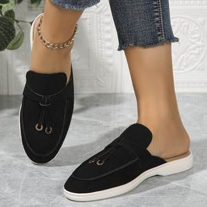 2026 nuova tela Baotou a fondo piatto 2025 da <span class=keywords><strong>donna</strong></span> per pantofole con sottopiede in <span class=keywords><strong>paglia</strong></span> - Product Image 5