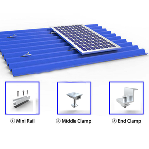 Sistema de Montaje Solar en Rieles Mini PV, Rieles Cortos con Alta Resistencia al Viento de 60 m/s y Carga de Nieve de 3 KN/m para Instalación en Techos Metálicos Modernos - Product Image 3