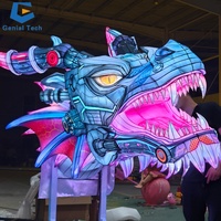 SGL106 Museum Laterne Show Chinesische Neujahrs tradition Moving Dragon Head Lantern Festival