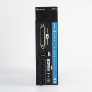 60 มม. 200W ชุดไดร์เวอร์มอเตอร์เซอร์โว AC เฟสเดียว 220V 0.637N.m 3000RPM 17 บิตตัวเข้ารหัสแบบสัมบูรณ์ 60M00630B+LC10P-200 CNC - Product Image 1